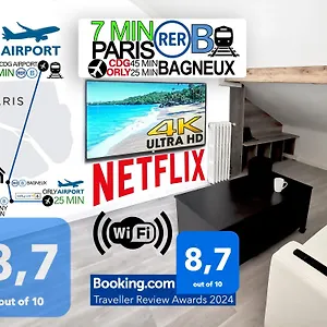 Apartamento Bagneux Paris Confort Netflix Rer B, Bagneux (Hauts-de-Seine)